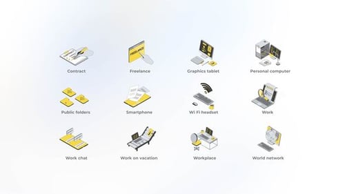 Freelance Work - Isometric Icons