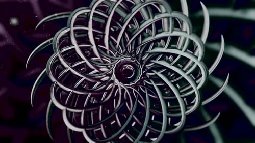 Silhueta hipnótica de botões florais