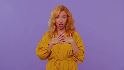 Woman Reacts With Surprise to Good News