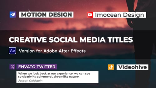Modern Social Media Titles and Lower Thirds