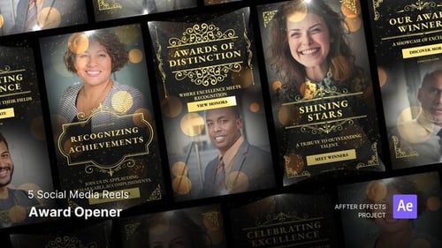 Social Media Reels - Award Opener After Effects Template