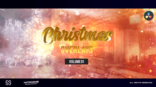 Superposiciones navideñas vol. 01 para DaVinci Resolve