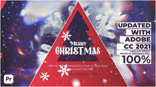 Merry Christmas // Minimal Greeting for Premiere Pro