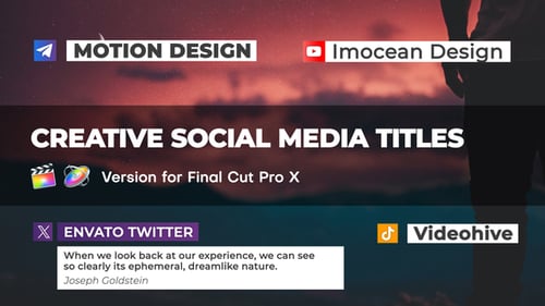 Clean Animated Social Media Lower Thirds and Title Cards