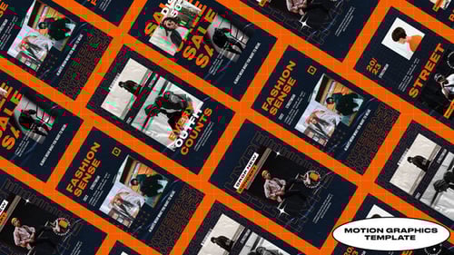 Dynamic Glitch Fashion Social Media Stories