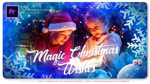 Sparkling Christmas Celebration Slideshow with Cursive Titles