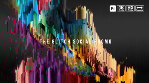 Glitch Social Promo for Premiere Pro
