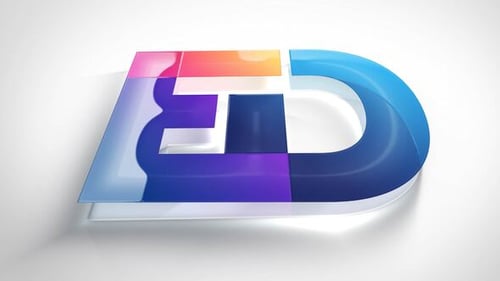 Glossy Color Logo Reveal Animation