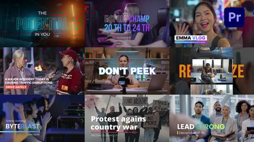 Modern Animated Titles and Lower Thirds for Engaging Videos