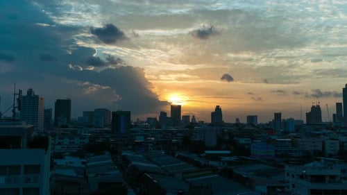 Sunrise In City
