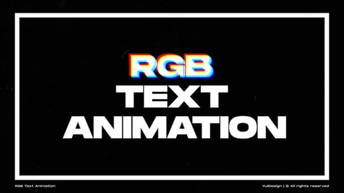 Dynamic RGB Glitch Text Animations