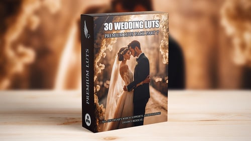 Professional Cinematic Wedding LUTs Pack for Video Editing