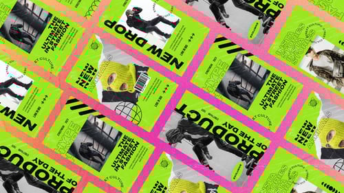 Dynamic Streetwear Social Media Stories with Distressed Grunge Graphics