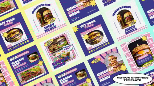 Crevis Burger Shop Posts | Mogrt