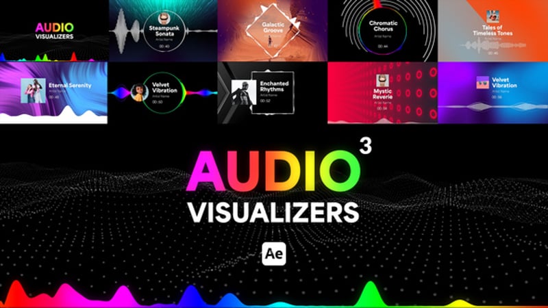 Audio Visualizers Pack, Broadcast Packages ft. audio visualiser & music ...