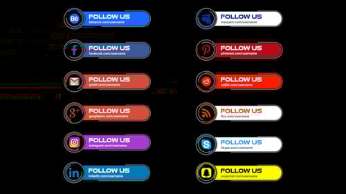 Social Media Lower thirds