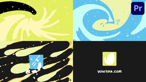 Fluid Colorful Wave Logo Reveal Animation