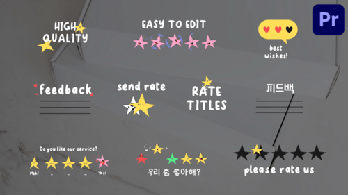 Holiday Rate Titles | Premiere Pro MOGRT