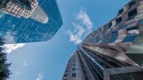 Gratte-ciel dans le centre-ville des finances