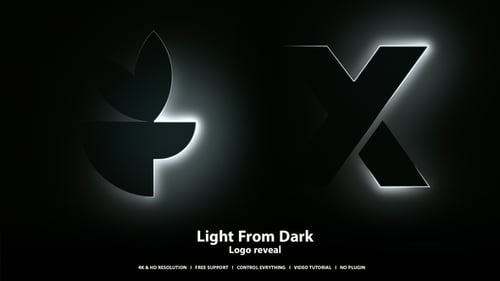 Dynamic Light Ray Logo Intro Reveal