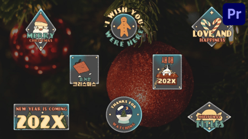 Merry Christmas Titles for Premiere Pro
