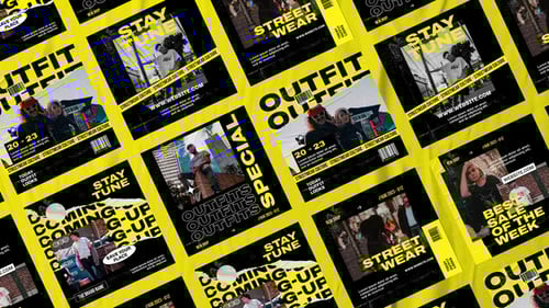 Dynamic Grunge Social Media Post Promotion