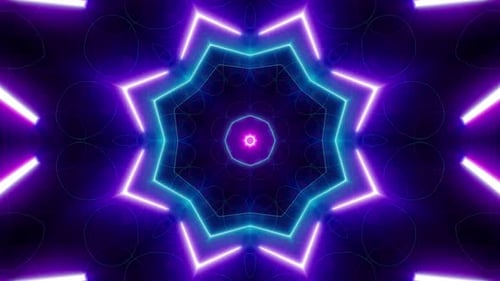 Luz de neón Vj Background Loop 4K 05
