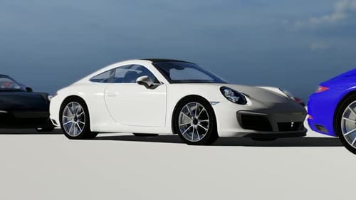 Colorful Sports Cars