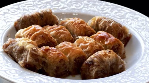 Traditionelle türkische Dessertküche Baklava 3