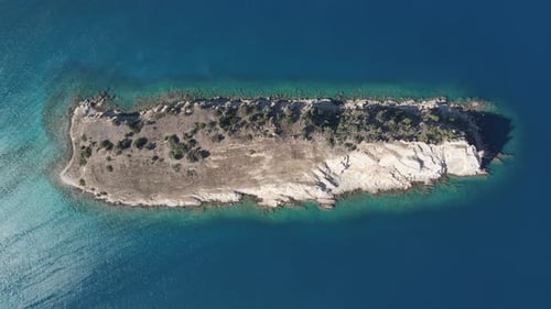 Drone Blue Sea Island Travel