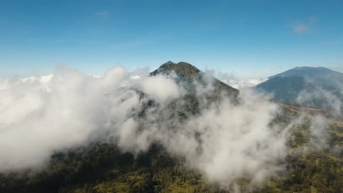 Paysage de montagne de l'île de Jawa, Indonésie