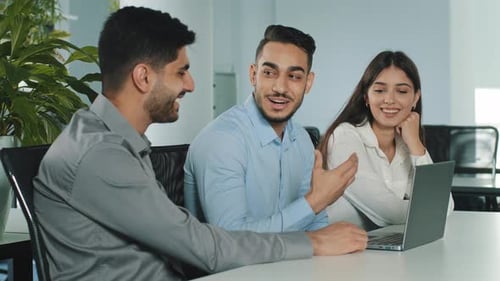 Young Professionals Collaborate in Modern Office Space