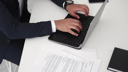 Successful Job Working Man Business Task Finish
