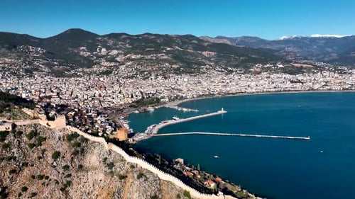 Schloss Alanya Kalesi Luftbild