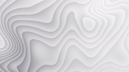 Seamless Abstract White Wavy Contours Motion Background