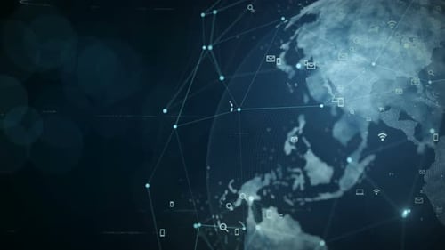 Global Digital Network Connecting World Communication Technology