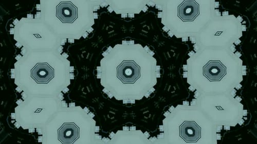 Dynamic Abstract Geometric Kaleidoscope Pattern Loop