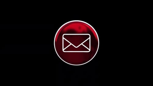 Animated 3D Email Icon Rotating For Digital Communication