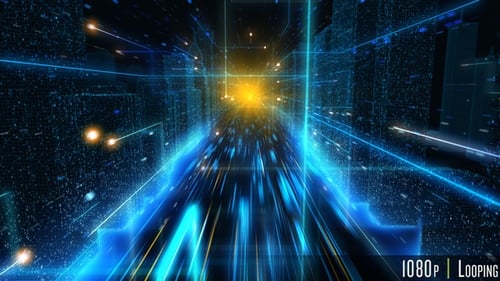 Stadtkonzept der digitalen Streaming-Netzwerktechnologie