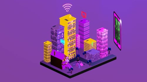 City isometrics using internet data as a link