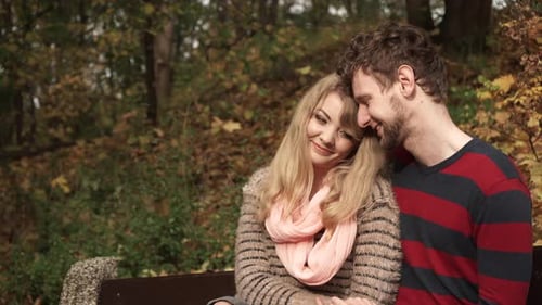 Couple Enjoy Romantic Date in Park