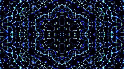 Futuristic Blue Glowing Abstract Pattern Motion Background