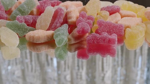 Assorted Sugary Jelly Candies Piled High