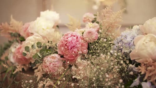 Close Up of Wedding Floral Arrangement