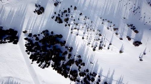 People skiing and snowboarding on snow slope in winter ski resort. Ski elevator on snow mountain. Wi