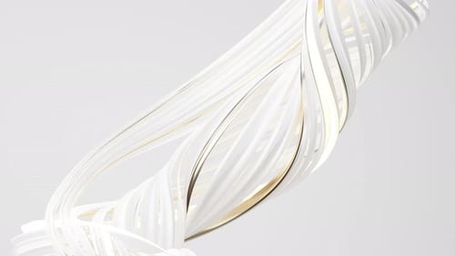 Lignes courbes fluides en boucle abstraite