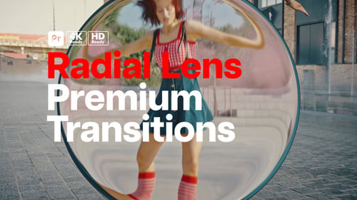 Premium Transitions Radial Lens for Premiere Pro - Circular Lens Transition Effects Pack