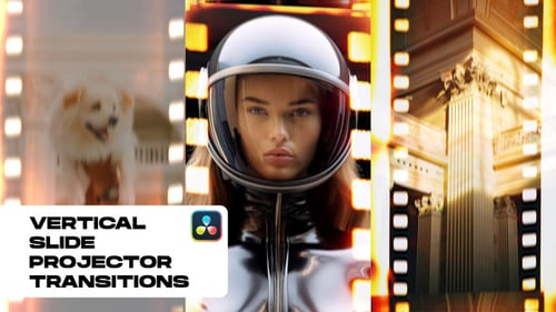 Vertical Slide Projector Transitions for DaVinci Resolve | TikTok, Shorts, Reels