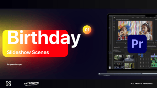 Birthday Slideshow Scenes Vol. 01 for Premiere Pro