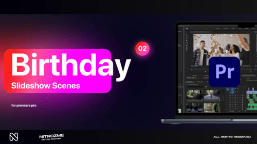 Birthday Slideshow Scenes Vol. 02 for Premiere Pro